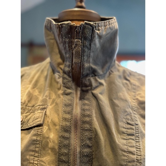 Distressed/ Reworked Utility Cargo Jacket| Vintage Patchwork - Picture 5 of 8